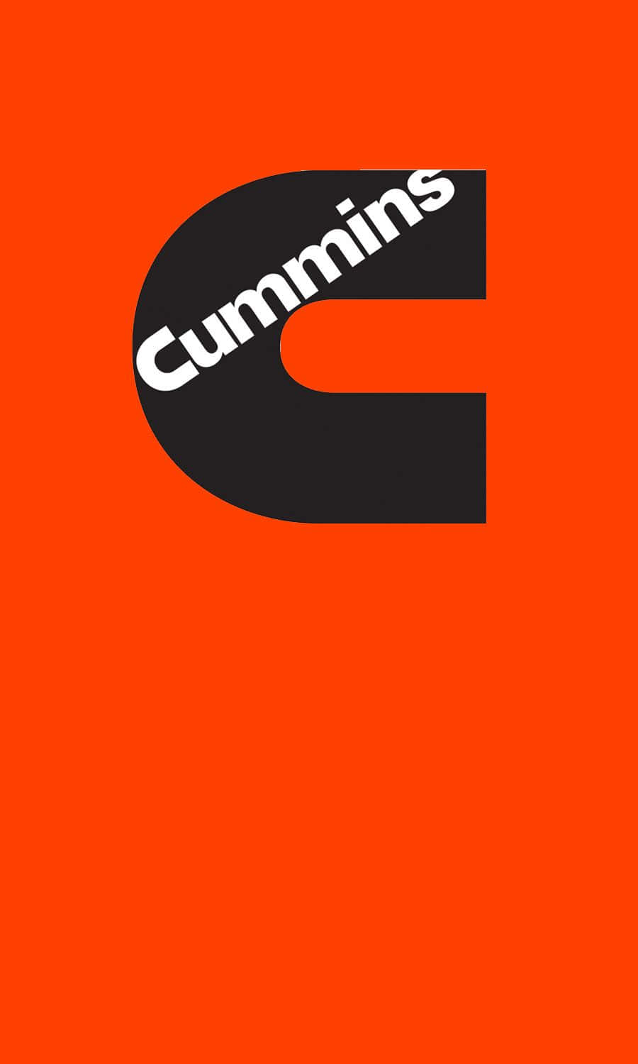 Logoc Negro De Cummins. Fondo de pantalla