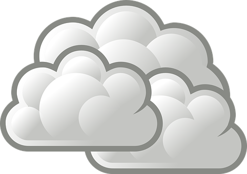 Cumulus Cloud Vector Illustration PNG