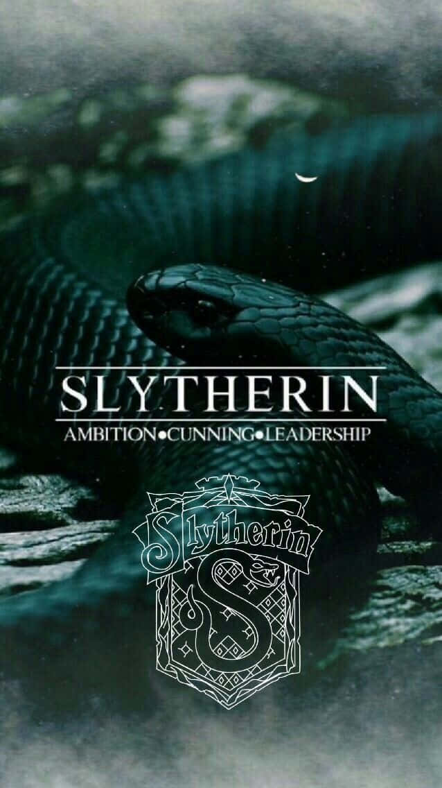 Cunning Slytherin Logo Wallpaper