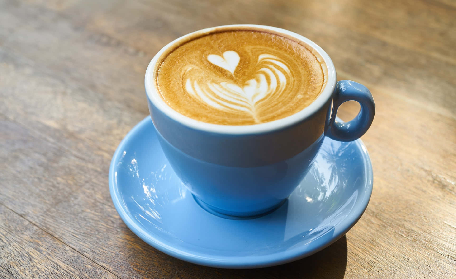 Cup Of Coffee Latte Heart Wallpaper