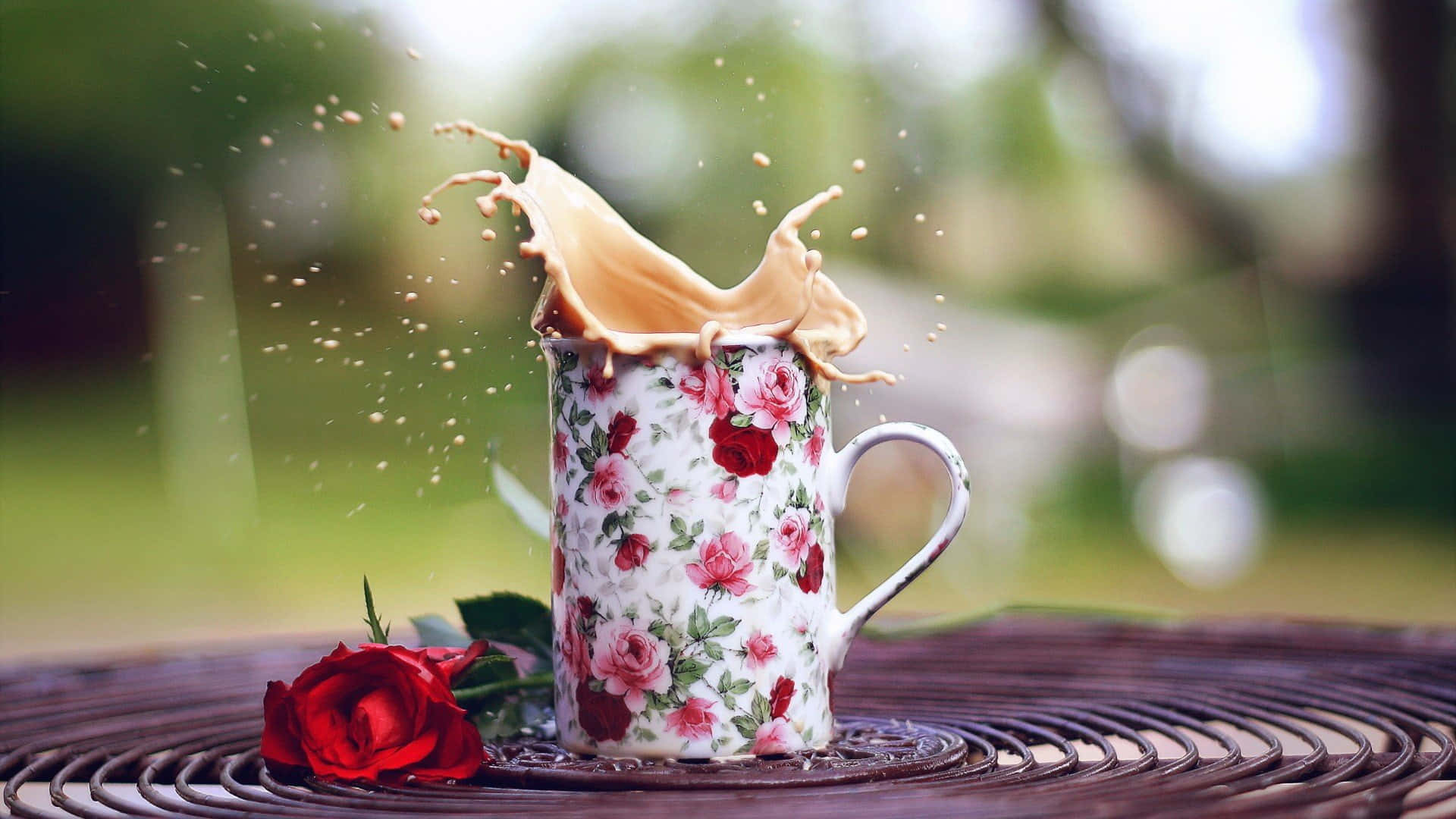 Floral Cup Of Coffee Pictures