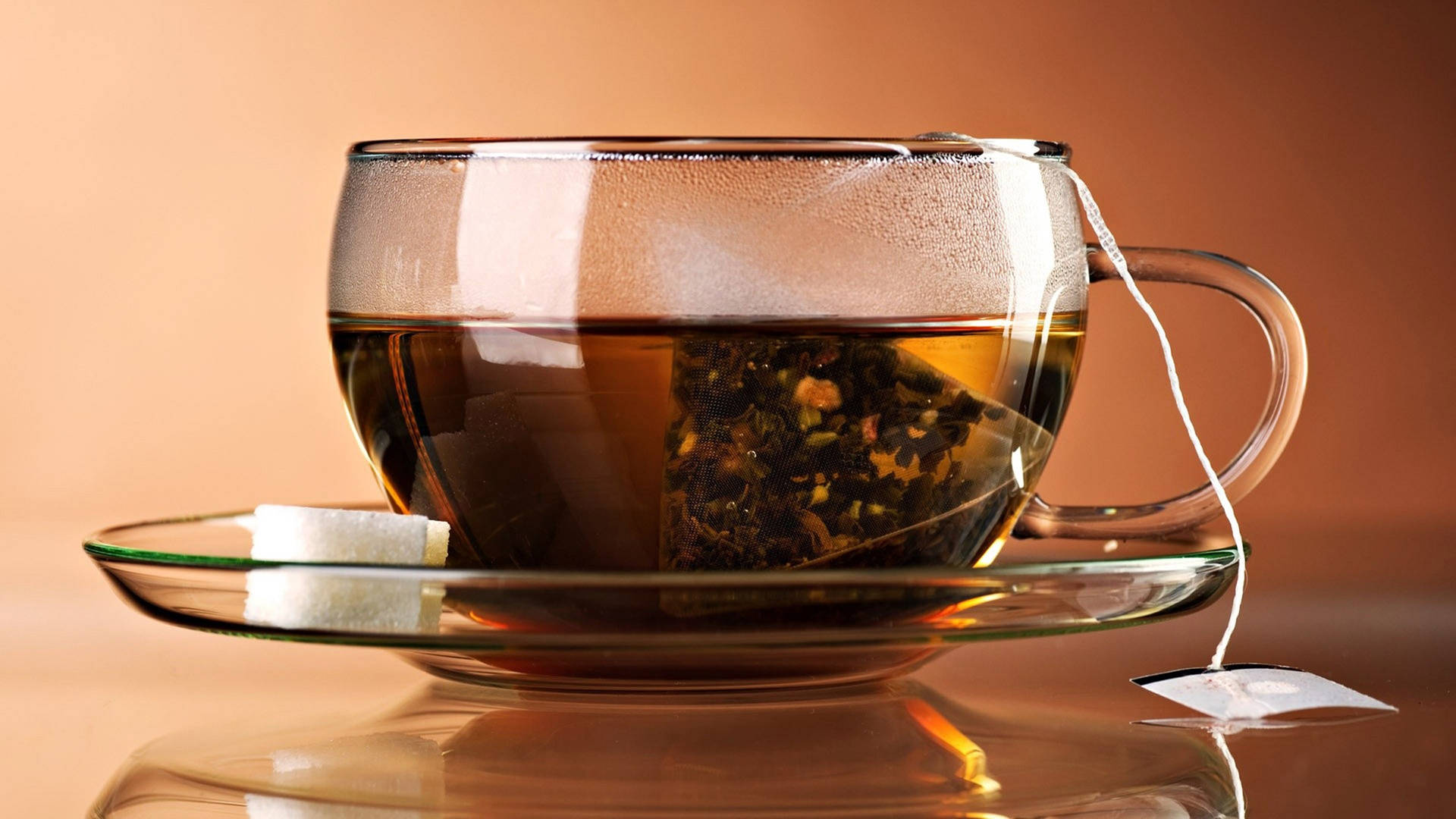 Cup With Tea Bag Background