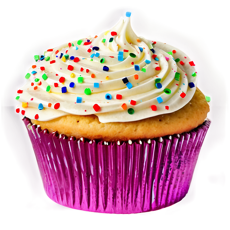 Cupcake With Confetti Png 05032024 PNG