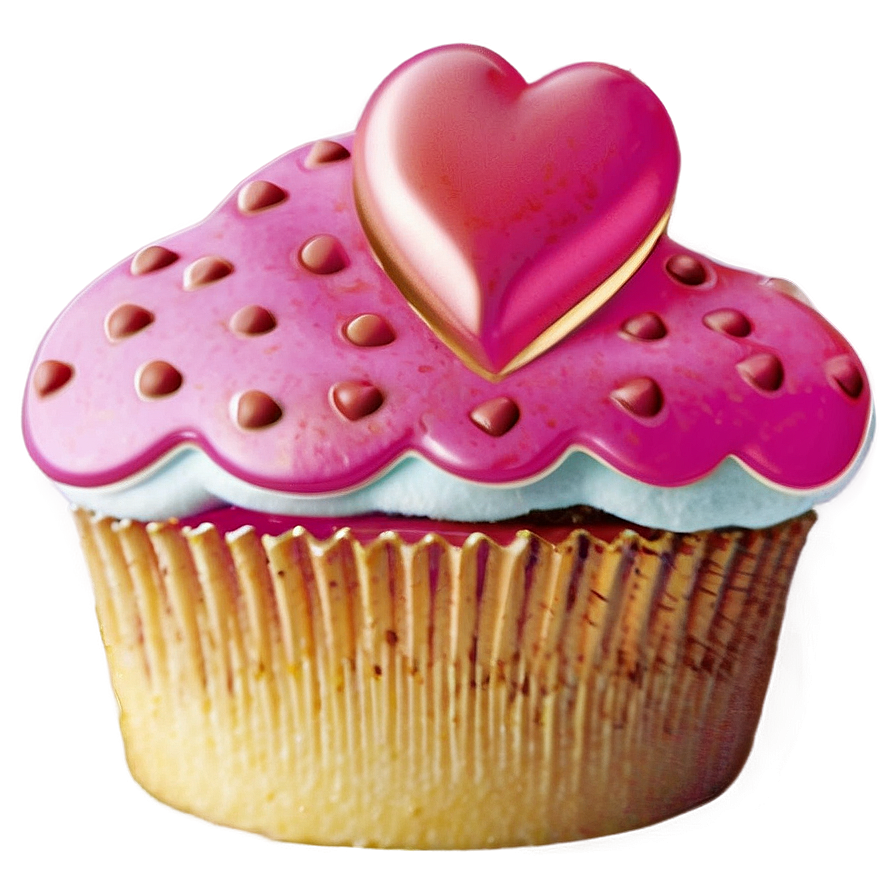 Cupcake With Heart Png Tqh21 PNG