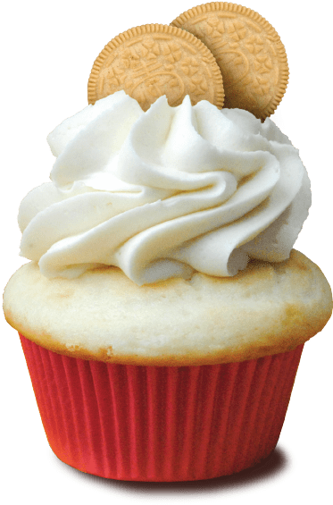 Cupcakewith Creamand Cookies PNG