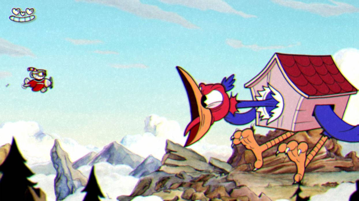 Cuphead & Wally Warbles Ready For Battle Wallpaper