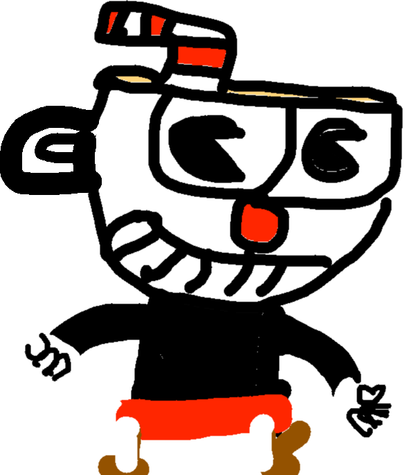Cuphead Character Illustration PNG