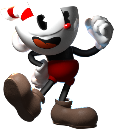 Cuphead Character Pose PNG