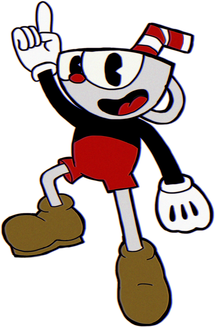 Cuphead Character Pose PNG