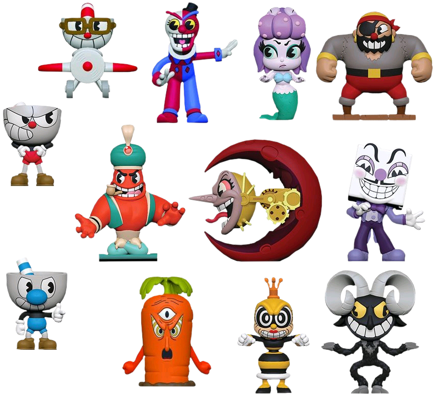 Cuphead Characters Compilation PNG