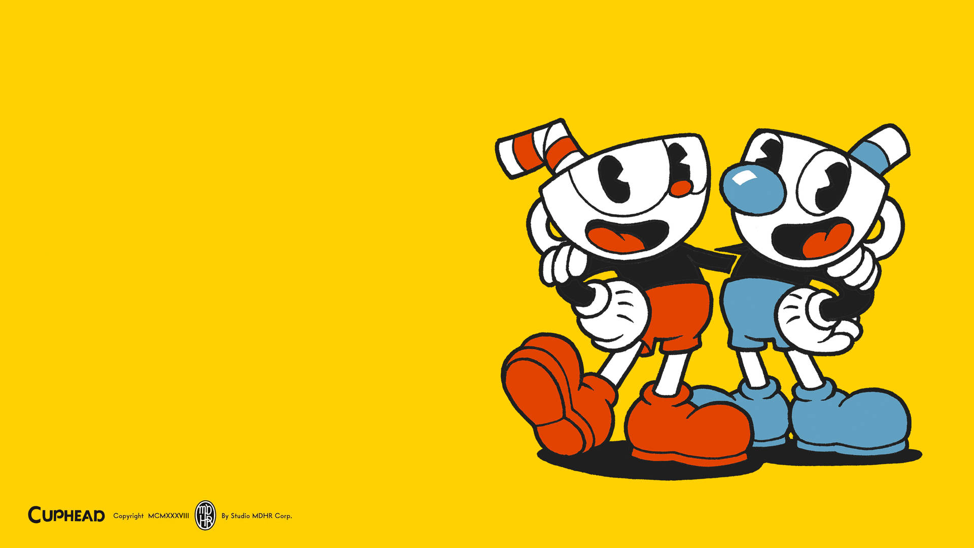 Cuphead and Mugman prepare for their next adventure. Wallpaper