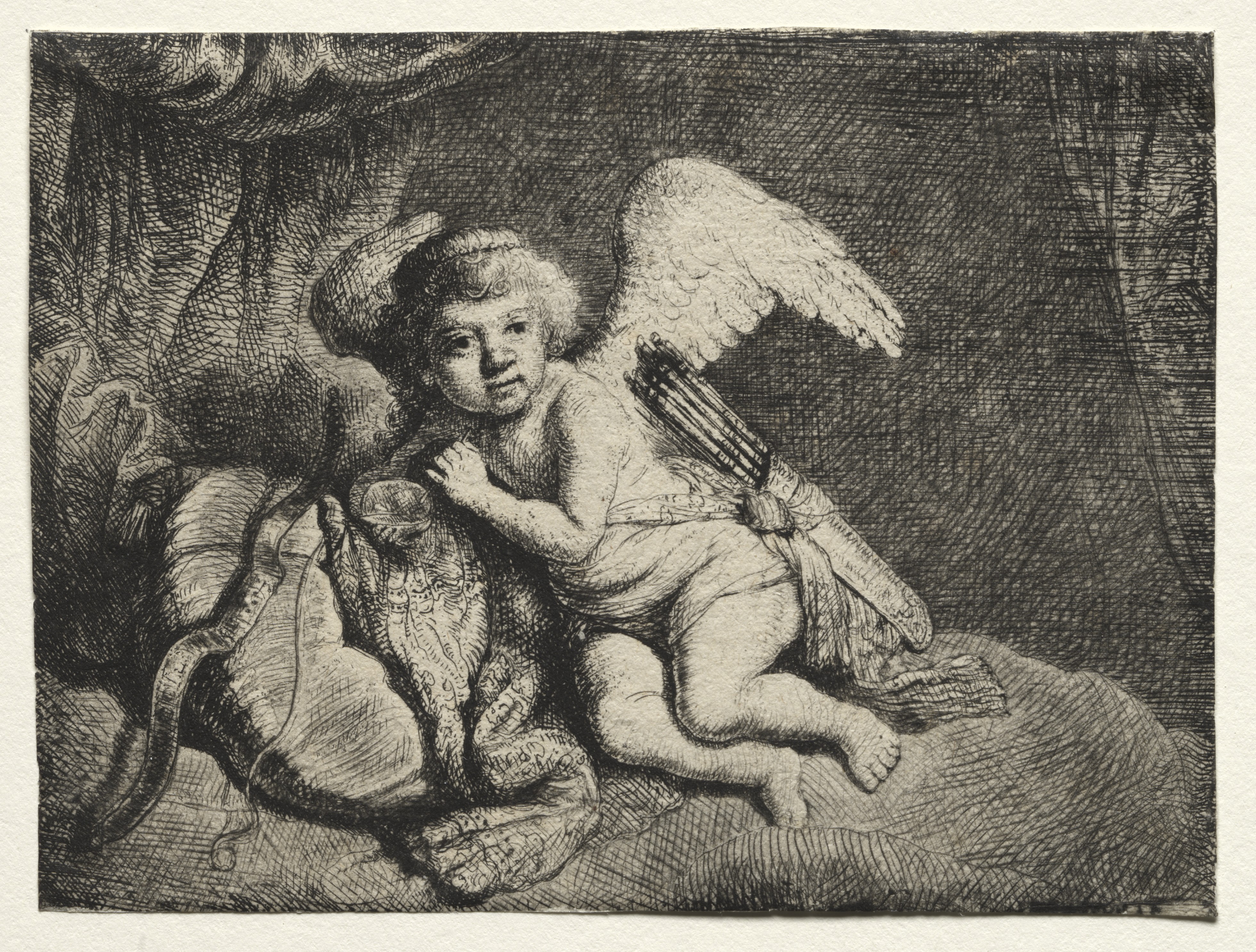 Cupid Resting Wallpaper