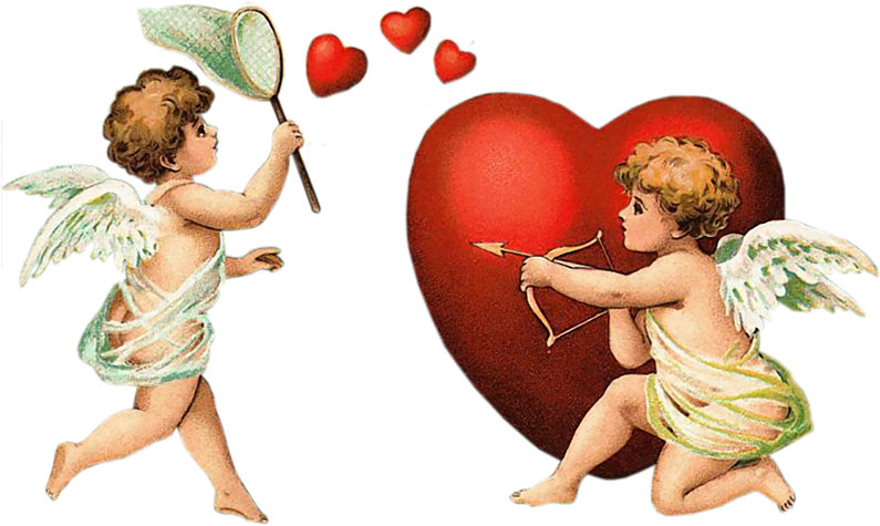 Cupids Heart Love Vintage PNG