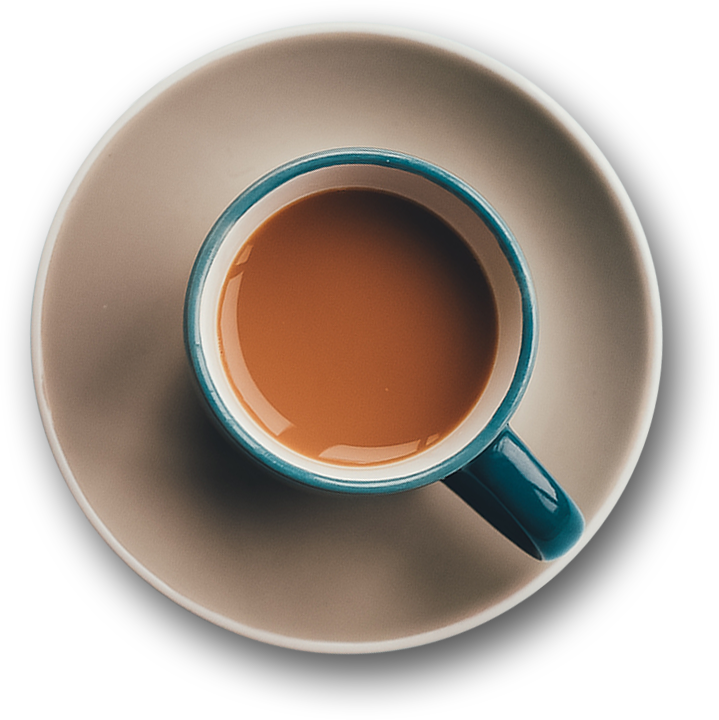 Cupof Coffee Top View PNG