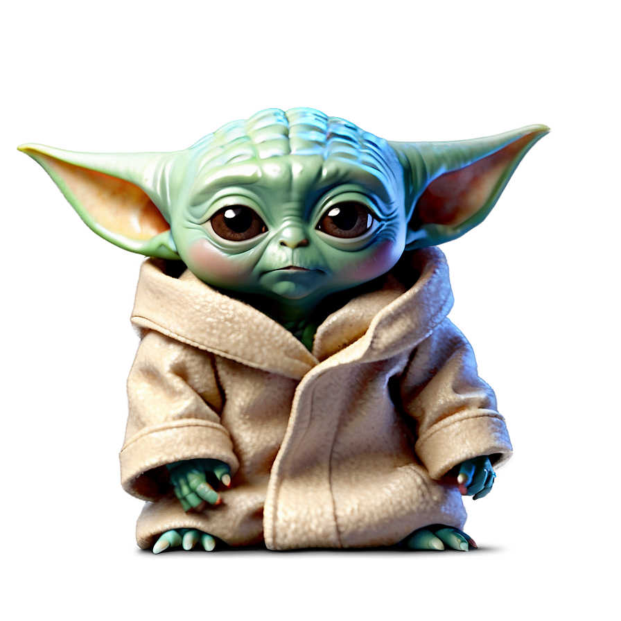 Curious Baby Yoda Png 05062024 PNG