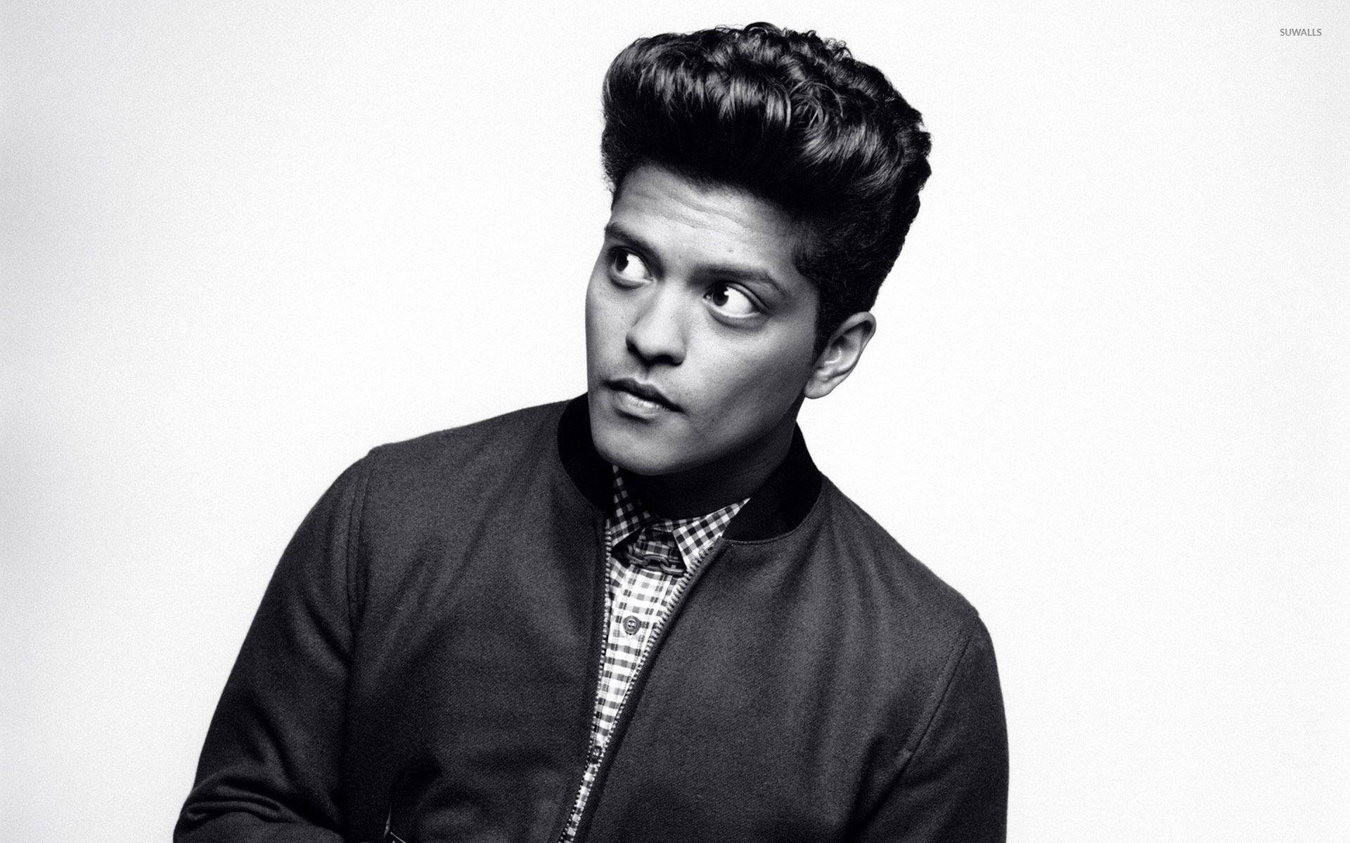 Curious Bruno Mars Black And White