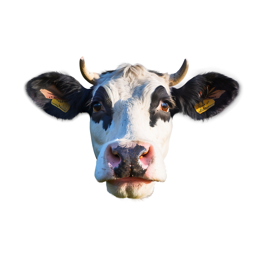 Download Curious Cow Face Png Kfv | Wallpapers.com