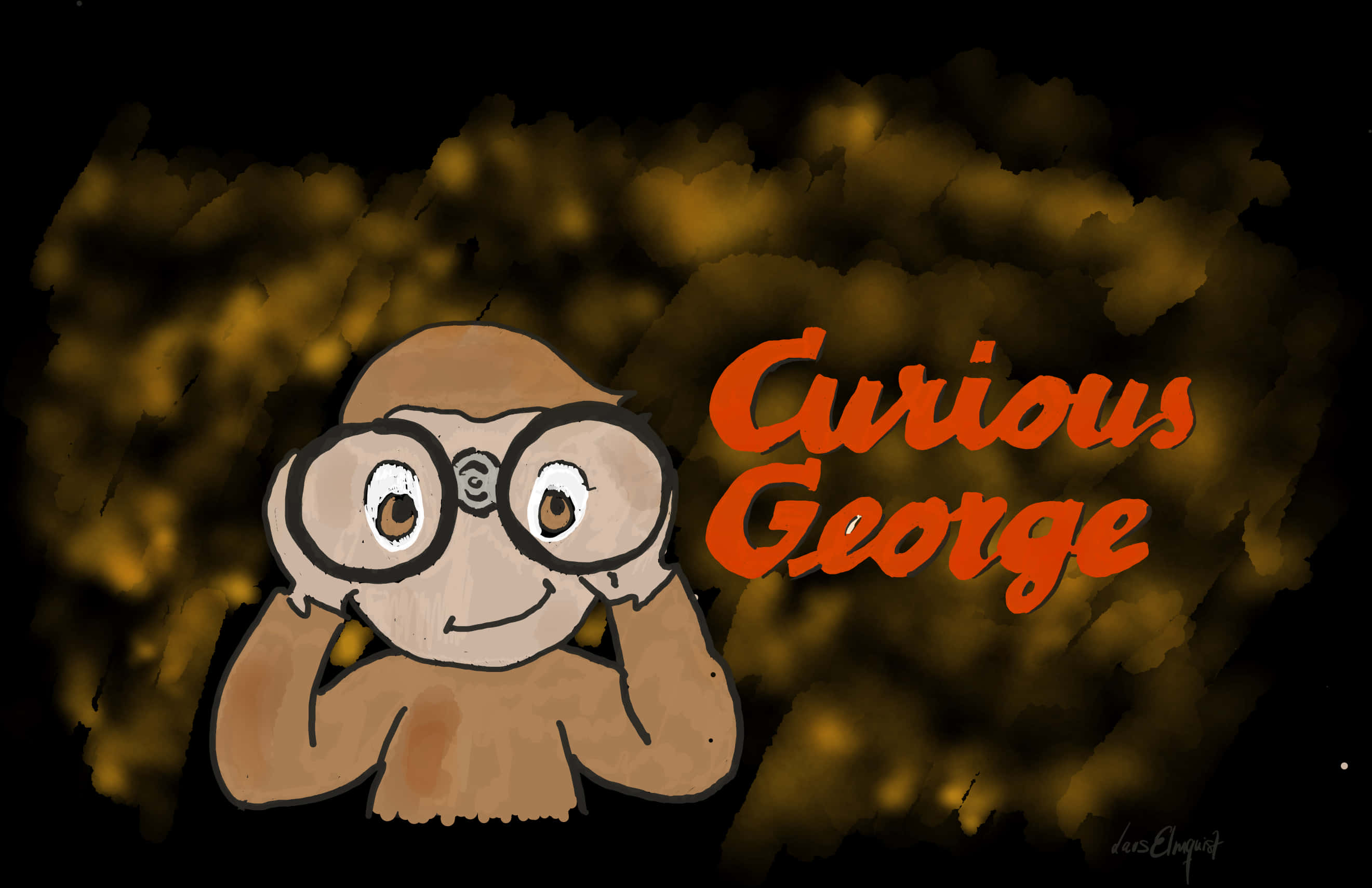 Curious George Binoculars Adventure PNG