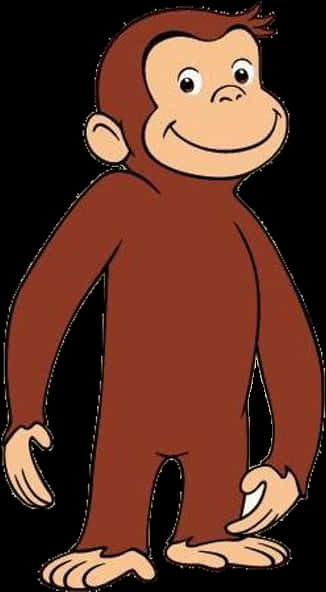 Curious George Standing Smile PNG