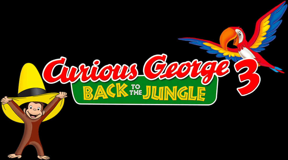 Download Curious George3 Backtothe Jungle Movie Title | Wallpapers.com