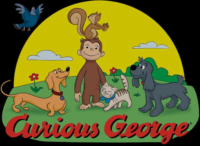 Curious Georgeand Friends PNG