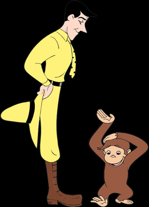 Curious Georgeand The Manin The Yellow Hat PNG
