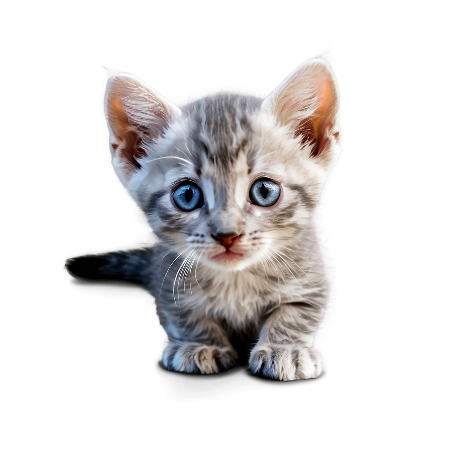 Curious Grey Kitten Png Jkb4 PNG