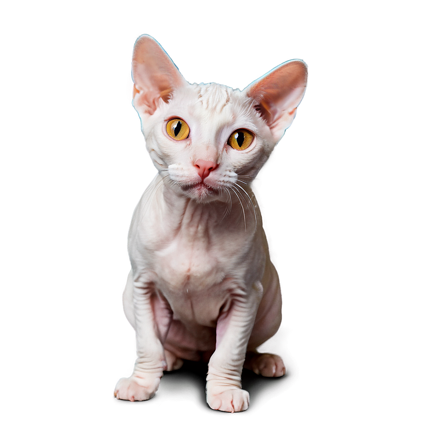 Curious Hairless Cat Png Wqi67 PNG