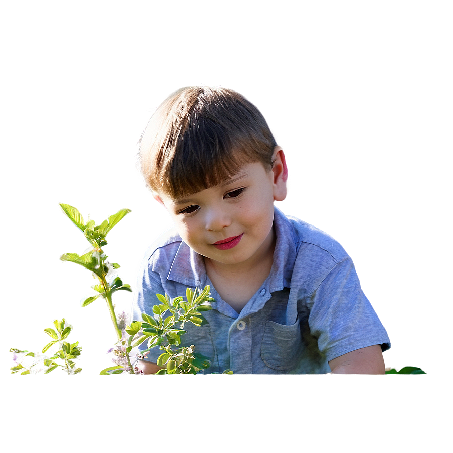 Curious Son Exploring Nature Png Llq77 PNG