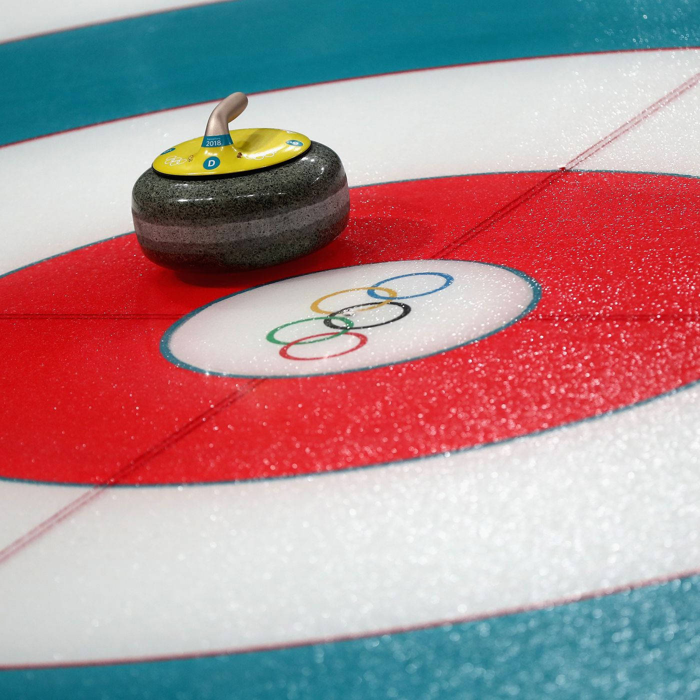 Curling Stone On The Target Wallpaper