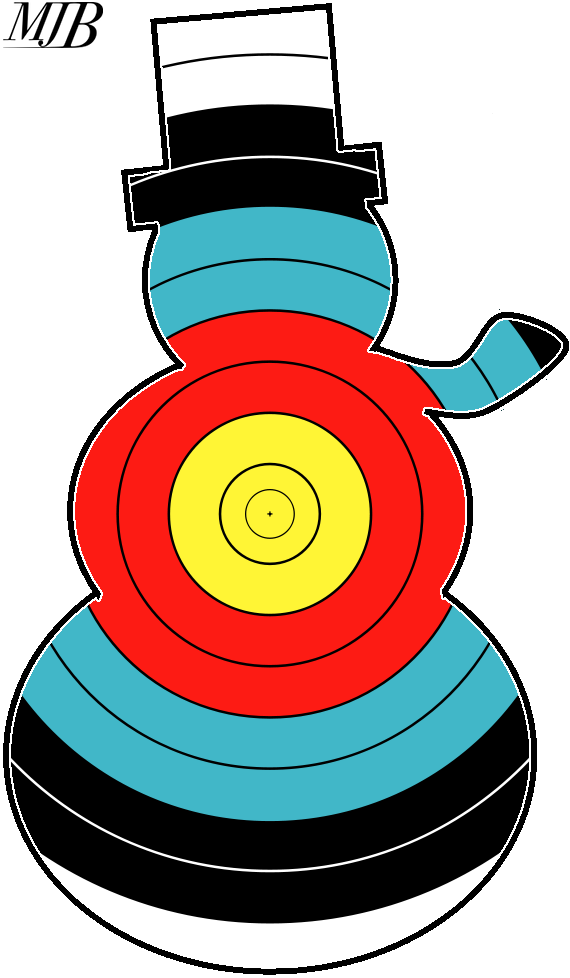 Curling Stone Target Illustration PNG