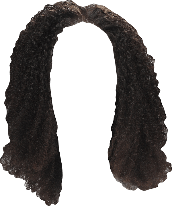 Curly Black Hair Arch PNG
