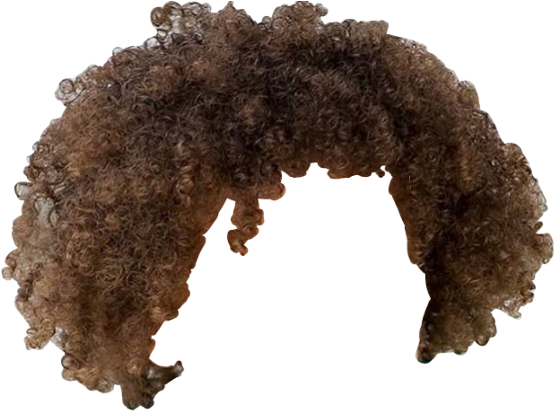 Curly Brown Hair Texture PNG