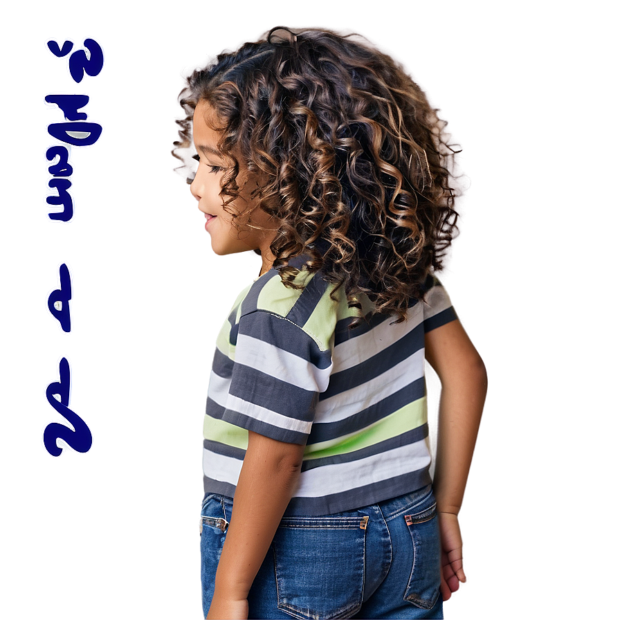 Curly Girl Hair Png 06132024 PNG