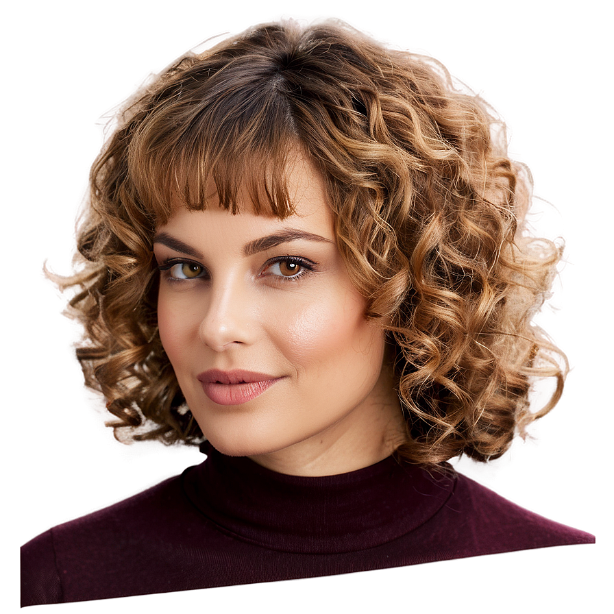 Curly Hair Bob Cut Png Fmi47 PNG