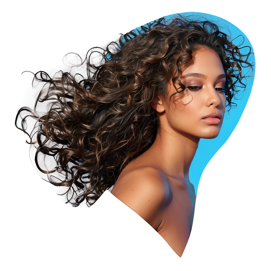 Download Curly Hair In Wind Png 25 | Wallpapers.com