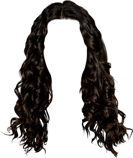 Curly Hair Tresses Illustration PNG