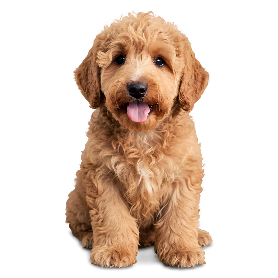 Curly Haired Goldendoodle Png Gwt PNG