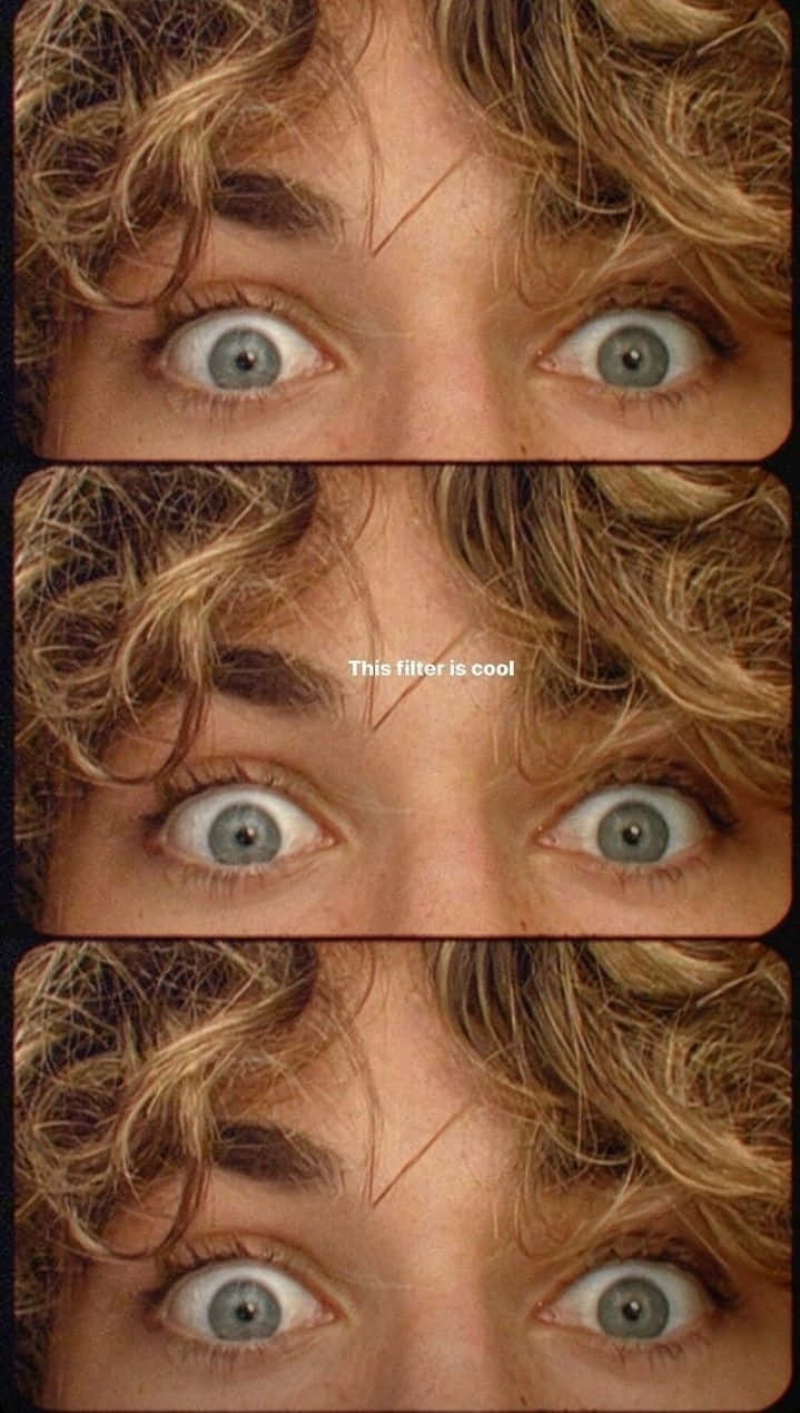 Curly Haired Person Eye Collage Wallpaper