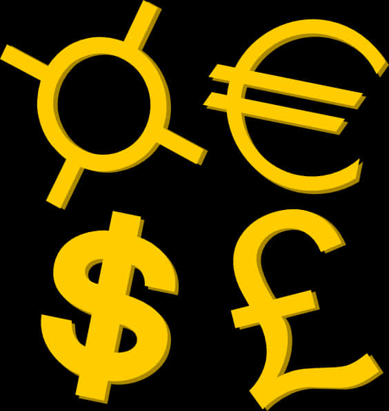 Currency Symbols Collection PNG