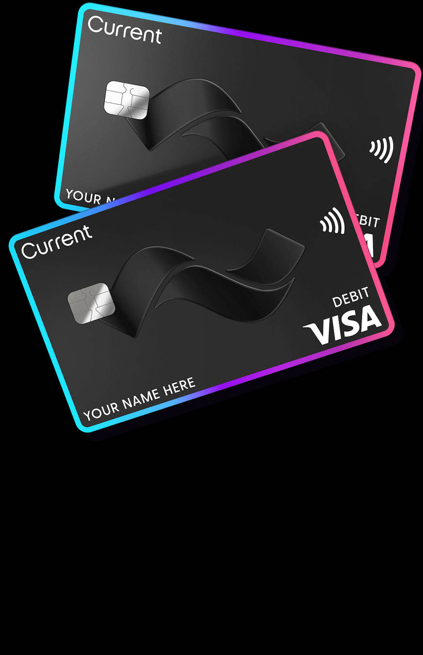 Current Visa Debit Card Background