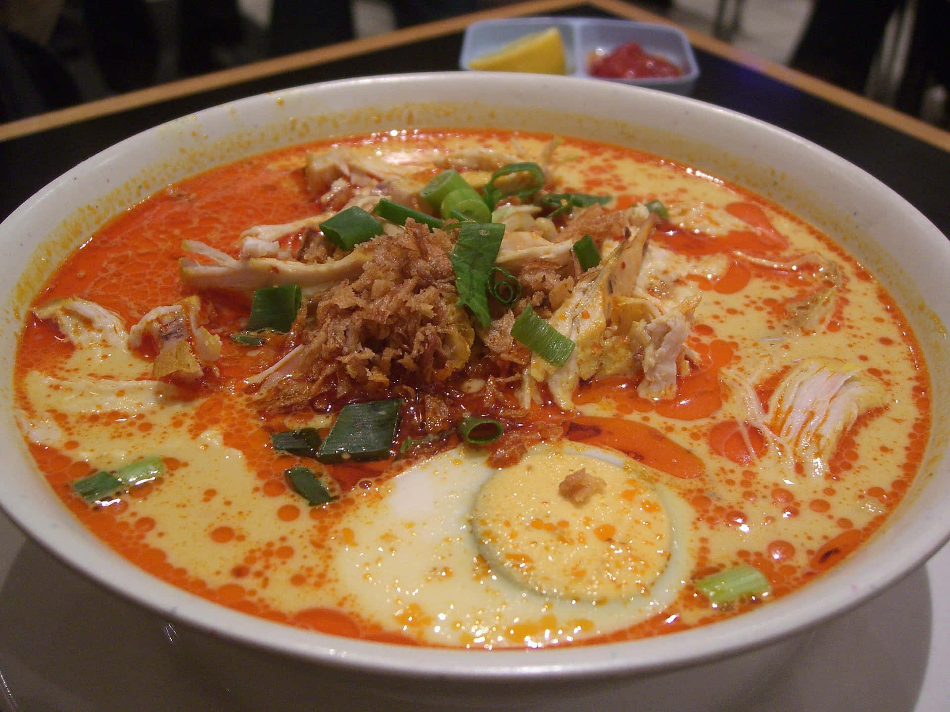 Curry Laksa With Tasty Orange And Yellow Broth Picture