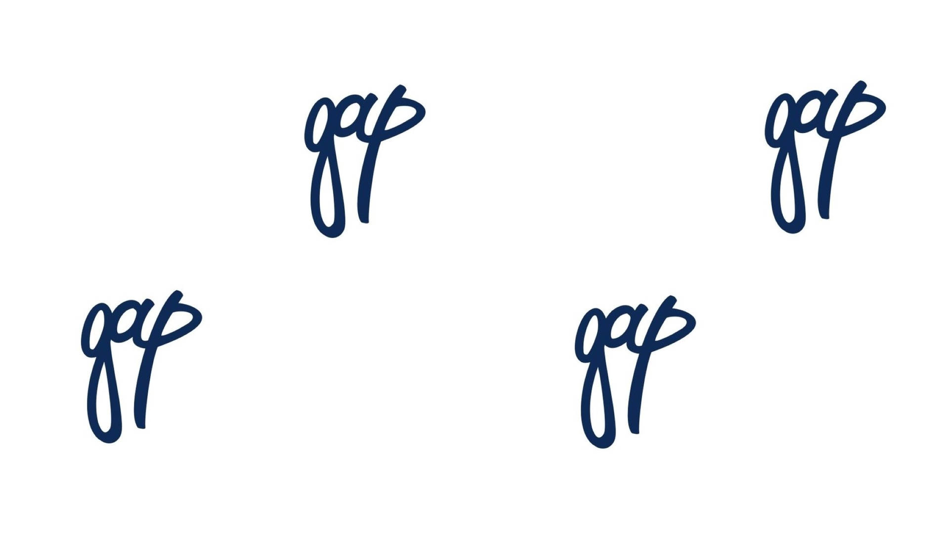 Cursive Gap Wordmark Wallpaper