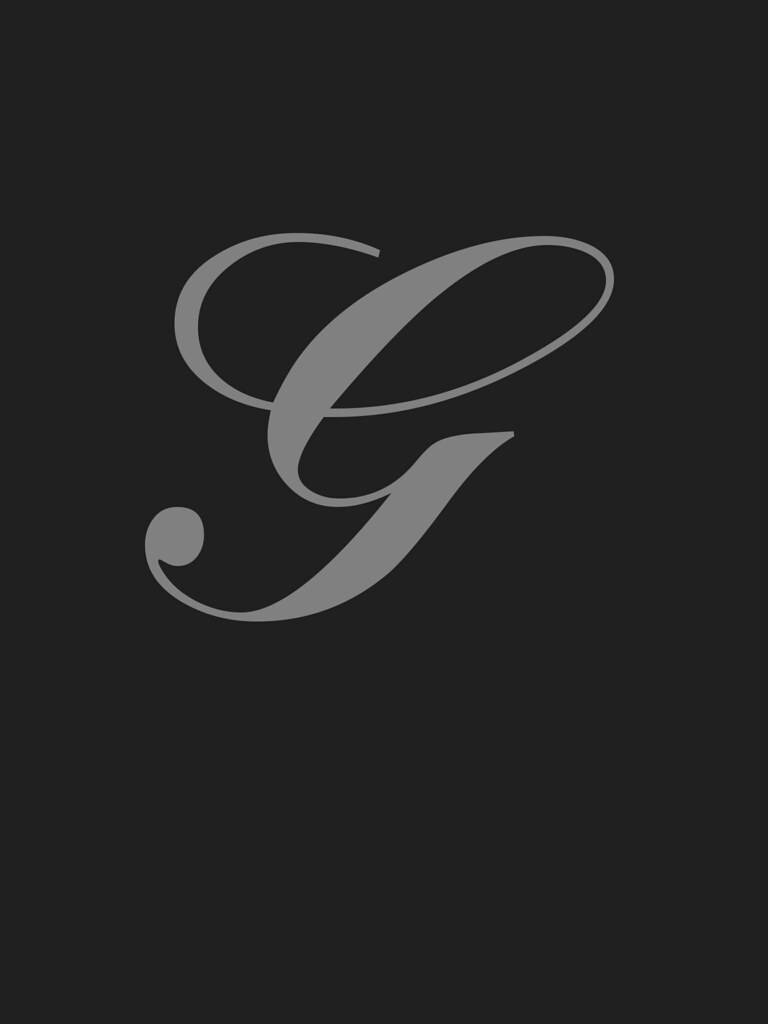 Cursive Gray Letter G