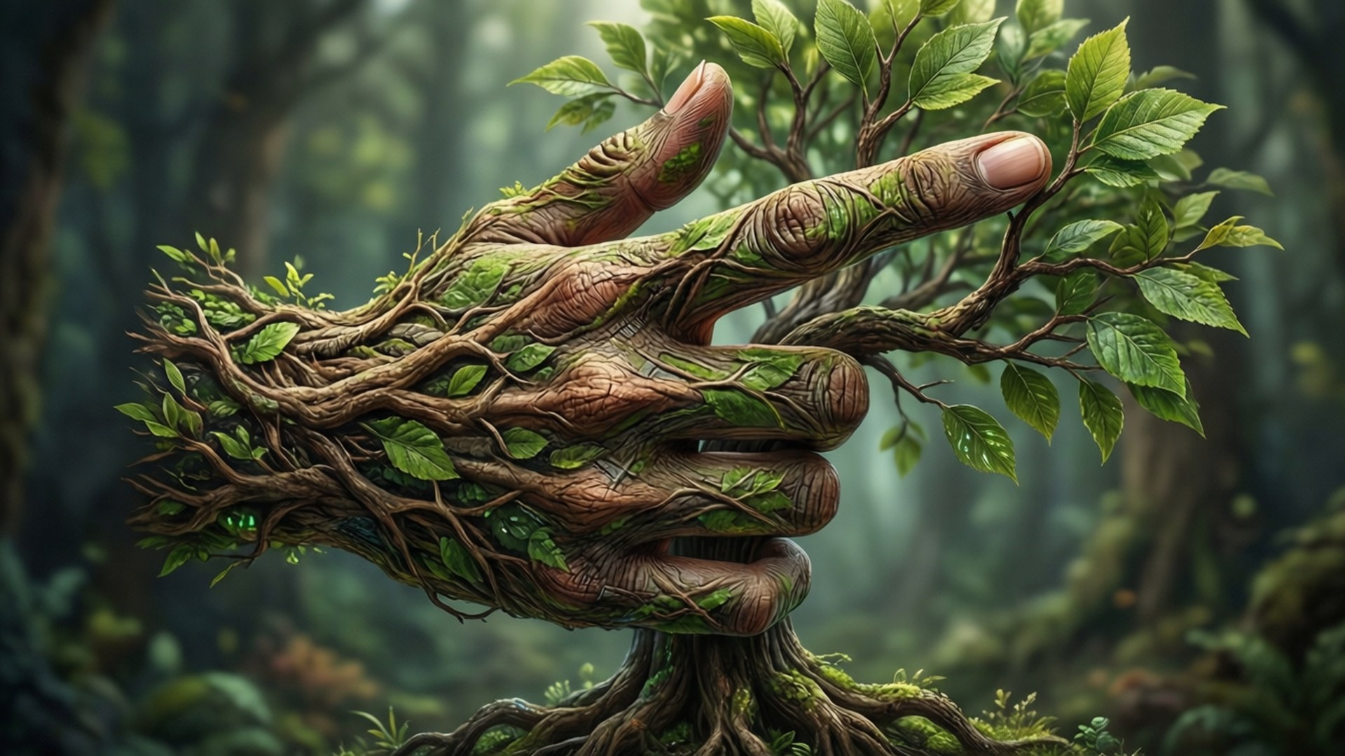 Cursor Tree Nature Tech Bakgrundsbilder