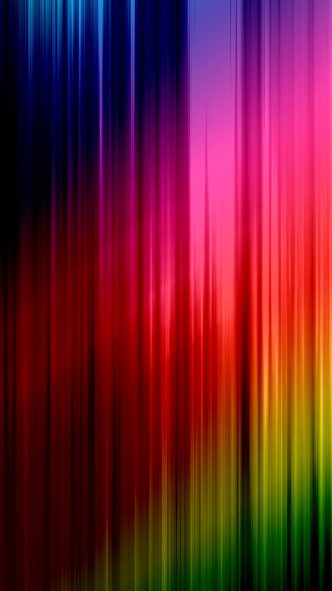 Gardin belyst af regnbue striber Wallpaper