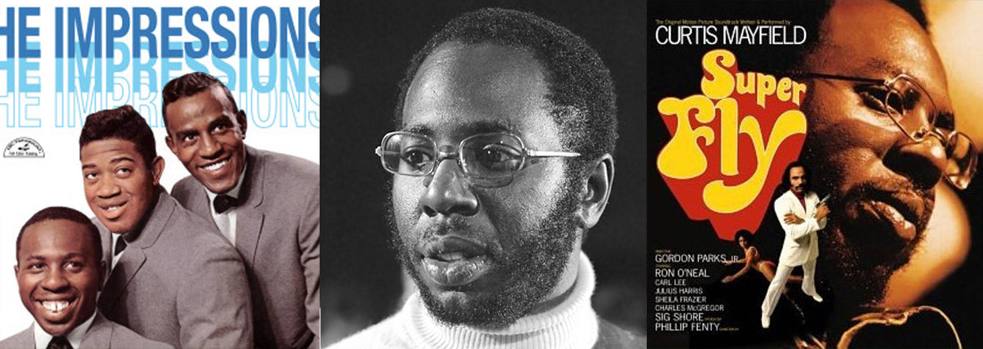 Curtis Mayfield And The Impressions Album Compilation Wallpaper