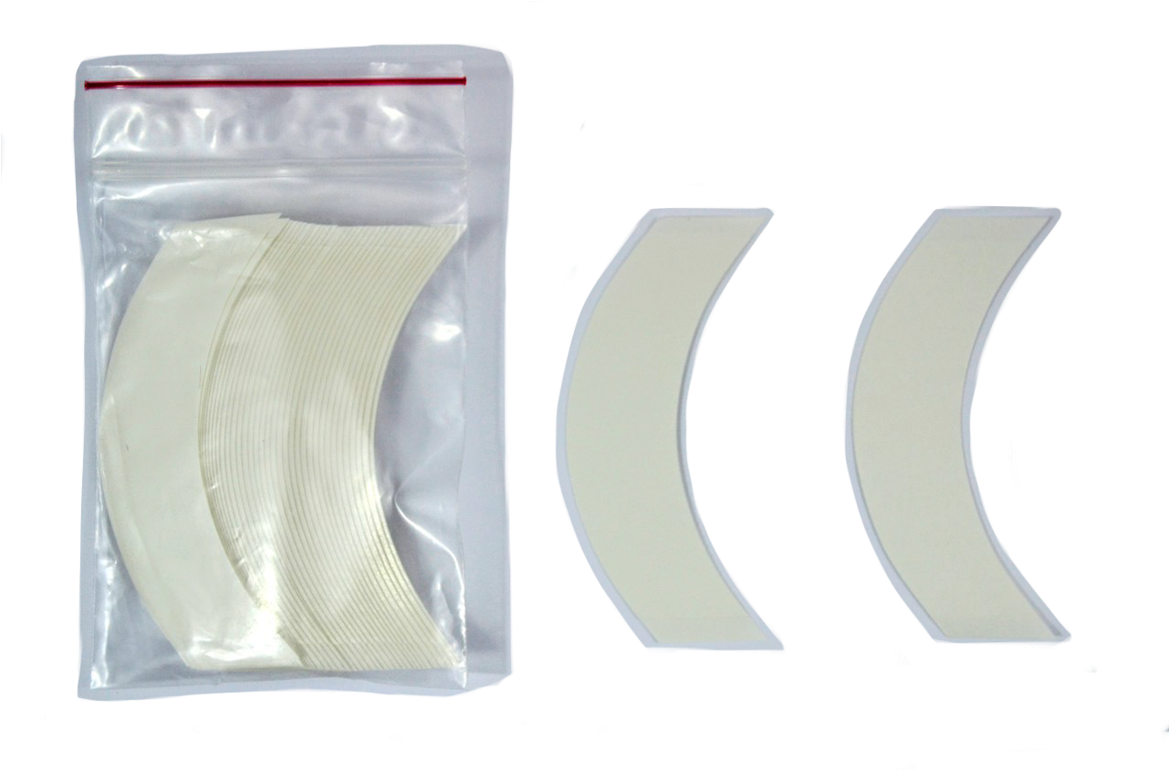 Curved Adhesive Strips Packagedand Unpackaged PNG