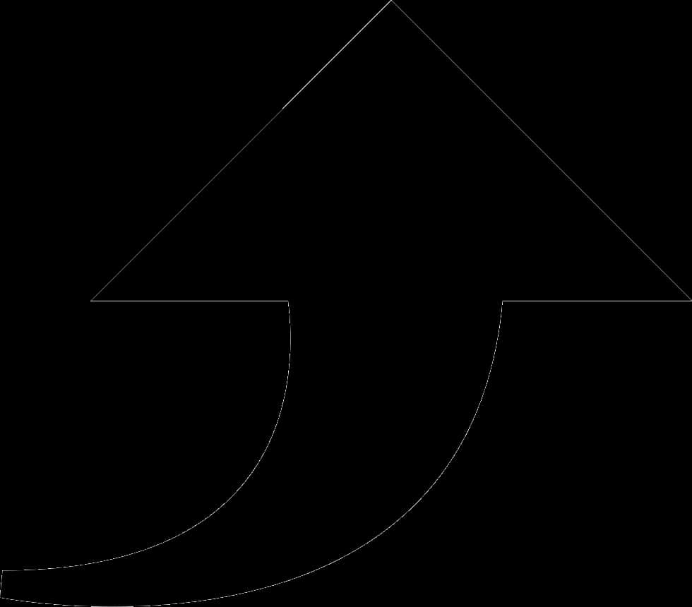 Curved Arrow Pointing Upward PNG