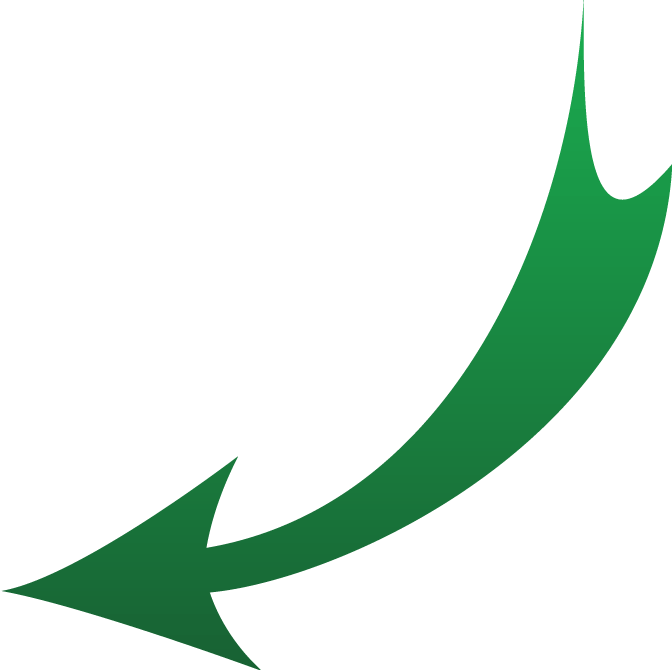 Curved Green Arrow Direction PNG